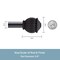 Kenney Mfg Kenney Beckett 5/8" Standard Decorative Window Curtain Rod, 28-48", Black KN71708V1 - alternate 3